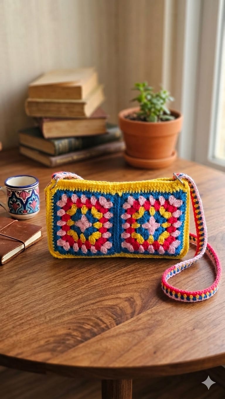 Granny Square Handbag