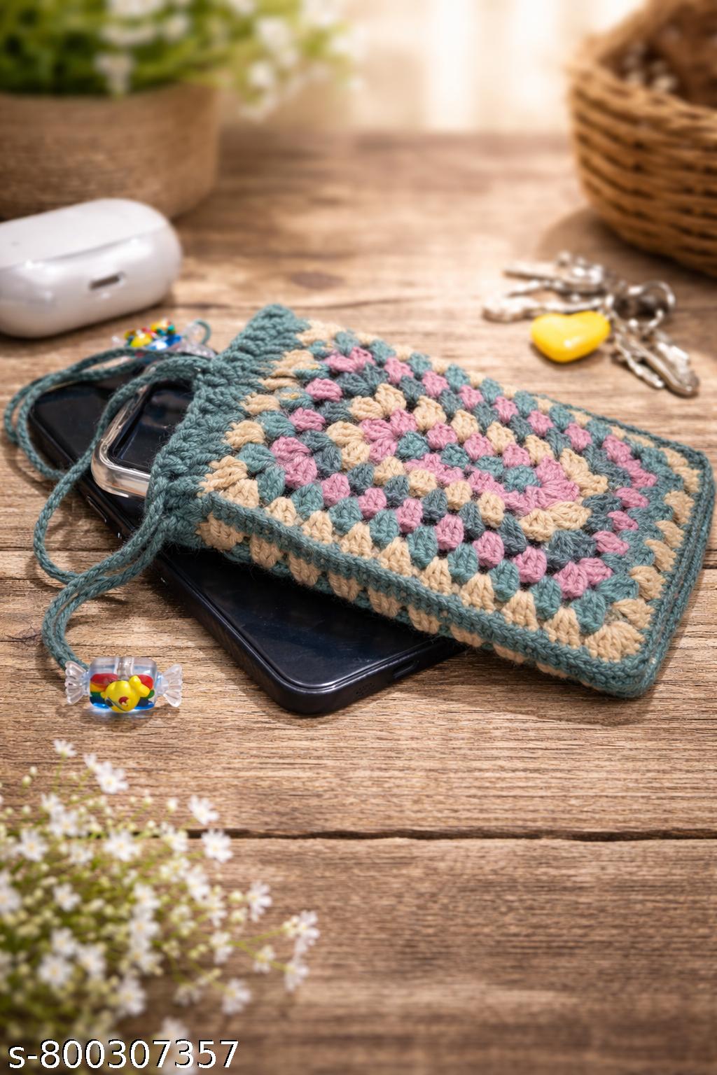 Handmade Crochet Mobile Pouch